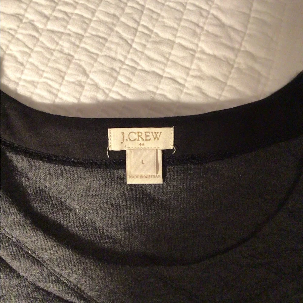 J. Crew Charcoal Knit Top